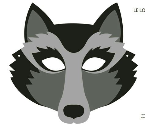 Gabarit Masque De Loup à Imprimer Masque loup